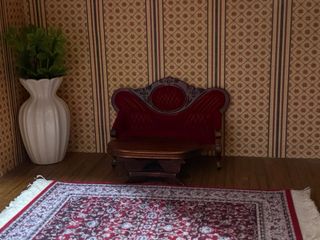 Mobili in miniatura per soggiorno di casa delle bambole