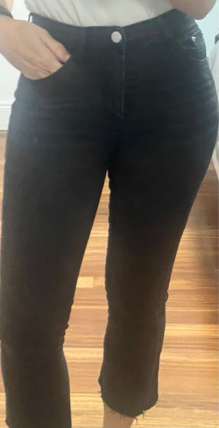 Pantalón tobillero mujer negro