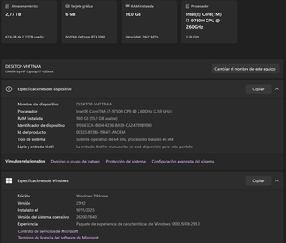 HP Omen 15: i7/ RTX 2060/ 16gb/ 500gb ó 2tb SSD