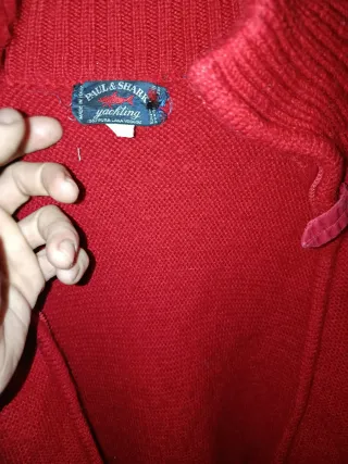 Chaqueta Paul & Shark Lana Virgen Vintage Roja