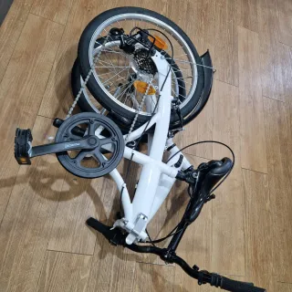 Bicicleta Plegable Blanca Wayscral
