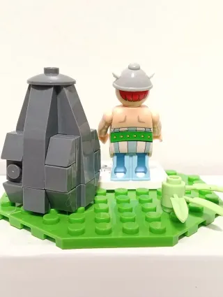 Figura Obélix com o menir - Asterix