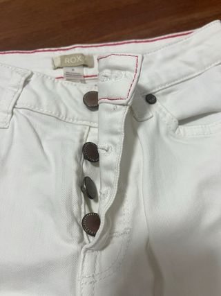 Roxy Pantalones Mujer Blancos