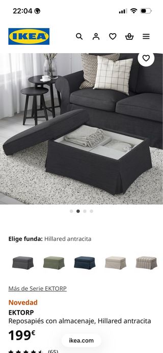 Divano 3 posti + Pouf poggiapiedi IKEA
