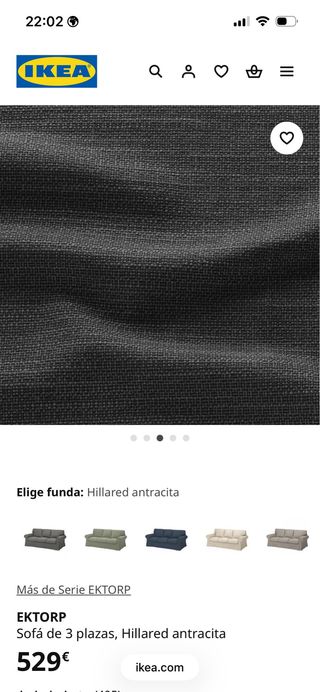 Divano 3 posti + Pouf poggiapiedi IKEA