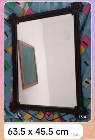 Espejo de pared decorativo 63.5 x 45.5 cm