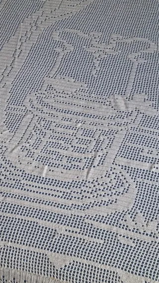 Coperta uncinetto fatta a mano