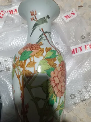 Porcelana China Jarrón Pájaros