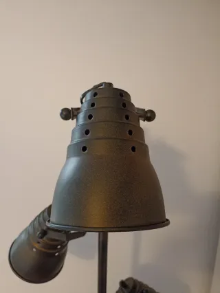 Lámpara de pie negra 3 focos