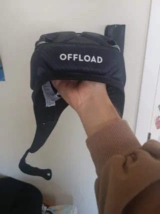 Casco de Rugby Negro Está Nuevo!