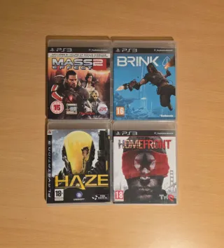 Mass Effect, Brink, Haze e Homefront PS3
