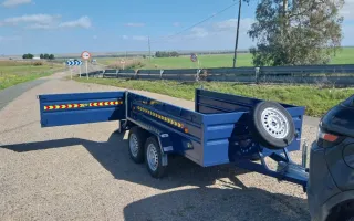 Remolque 2.50m x 1.50m con rampas y freno