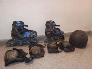 Pack Patines en Línea + Protecciones + Casco