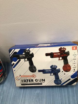 Pistola de agua eléctrica transparente
