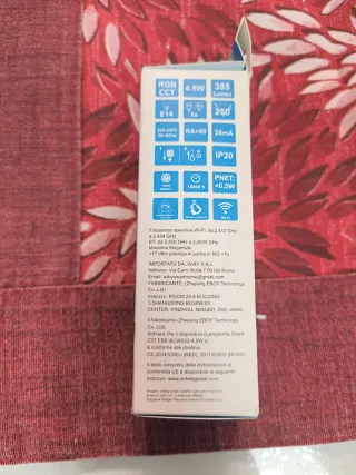 Lampadina Smart ANTELA C37 RGB CCT