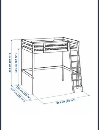 Cama Alta Ikea Madera Robusta