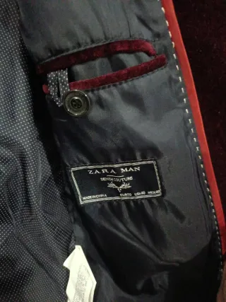 Chaqueta de terciopelo hombre