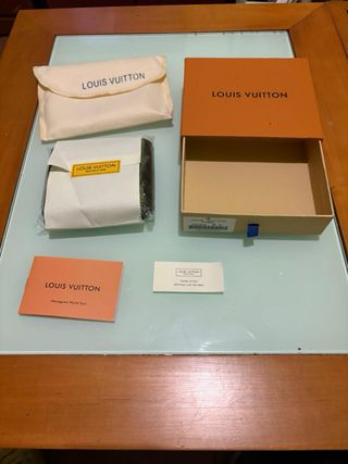 Cartera Louis Vuitton Cuero Marrón Elegante