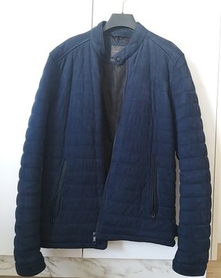 Cazadora bomber azul hombre Zara - Talla L