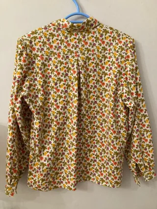 Blusa floral vintage años 70