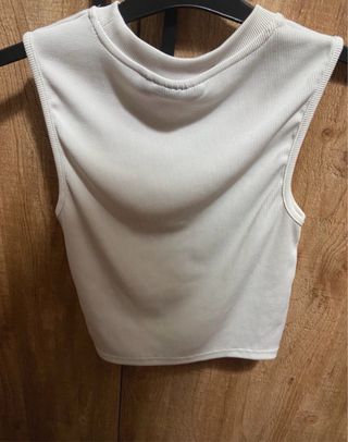 Top blanco sin mangas talla XS