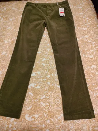 Pantalones pana hombre Milano verde