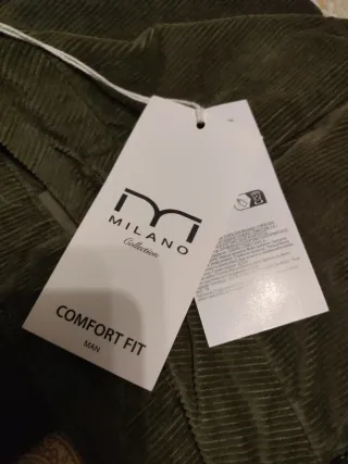 Pantalones pana hombre Milano verde