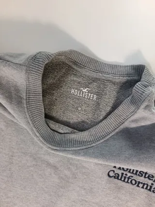 Sudadera Hollister California Gris Talla M