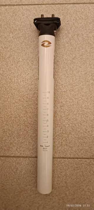 Espigão de Selim Branco com Marcações 31.6