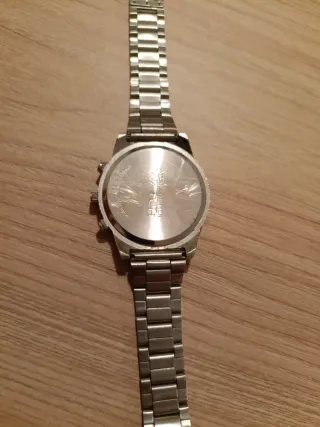 Reloj Atlas Hombre Negro y Plateado