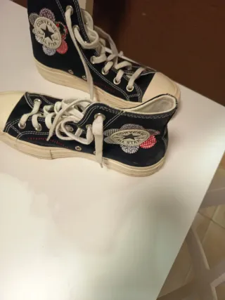 Converse All Star altas azules con parche