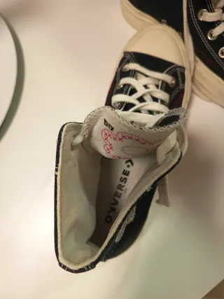 Converse All Star altas azules con parche