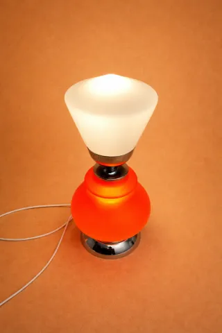 Candeeiro vintage opalino