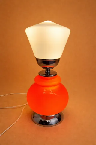 Candeeiro vintage opalino