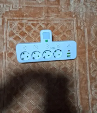 Regleta 7 enchufes + 3 USB/USB-C