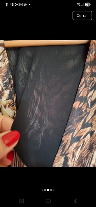 Vestido largo estampado animal Mango