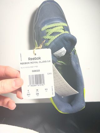 Zapatillas Reebok Talla 38 Azul y Amarillo