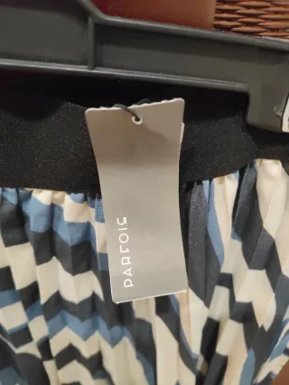 Falda plisada estampado cebra