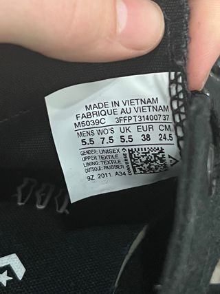 Zapatillas Converse Negras