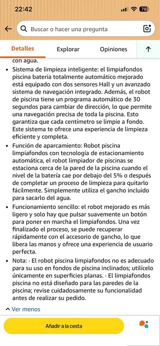 Robot Limpiafondos POOLPURE 2025