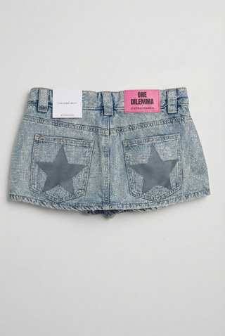 Falda One Dilemma x Stradivarius Brillos Talla 34