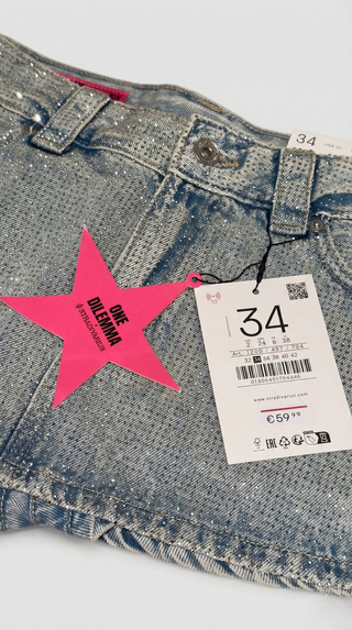 Falda One Dilemma x Stradivarius Brillos Talla 34