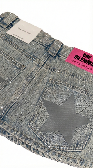 Falda One Dilemma x Stradivarius Brillos Talla 34