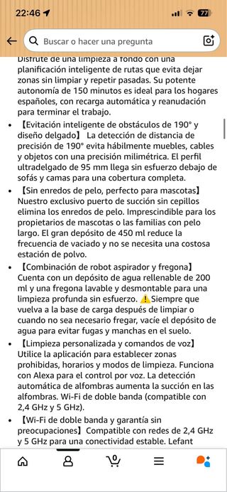 Lefant M330 Pro Robot Aspirador y Fregasuelos