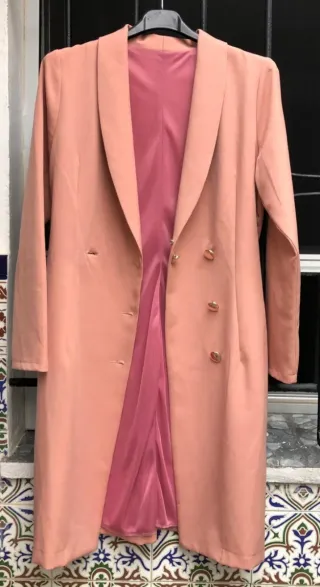 Chaqueta blazer rosa mujer