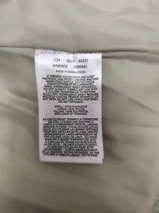 Chaqueta Columbia Talla S Plumas negro/Verde