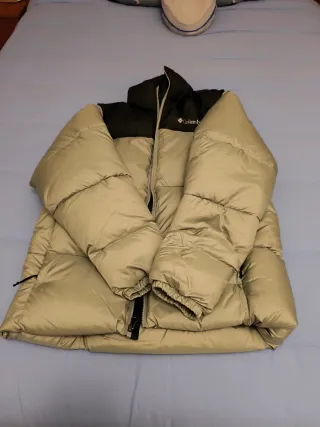 Chaqueta Columbia Talla S Plumas negro/Verde