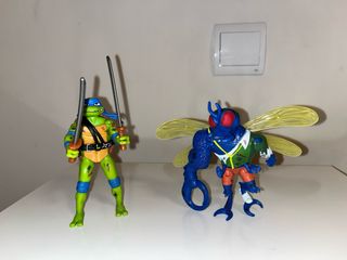 Figuras Leonardo de las Tortugas Ninja y Súper Fly