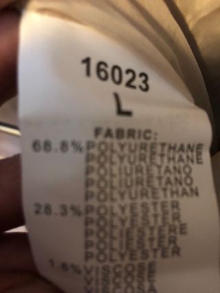 Cazadora beige piel sintética Talla L