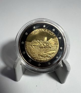 Pareja réplicas monedas Mónaco Grace Kelly